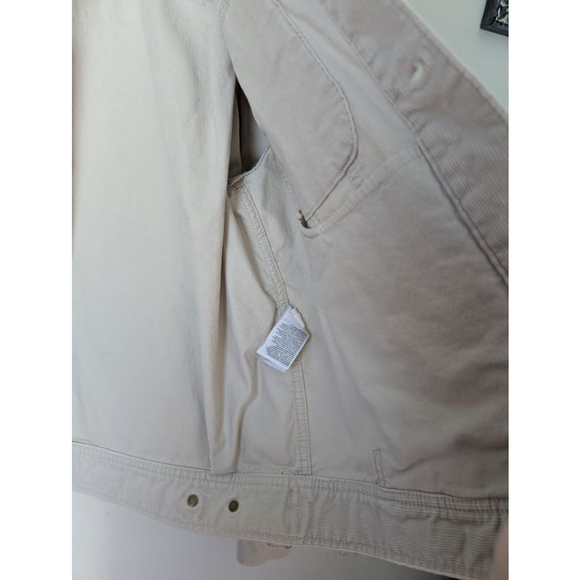 Banana Republic Beige Corduroy Trucker Jacket Womens M - Picture 5 of 11